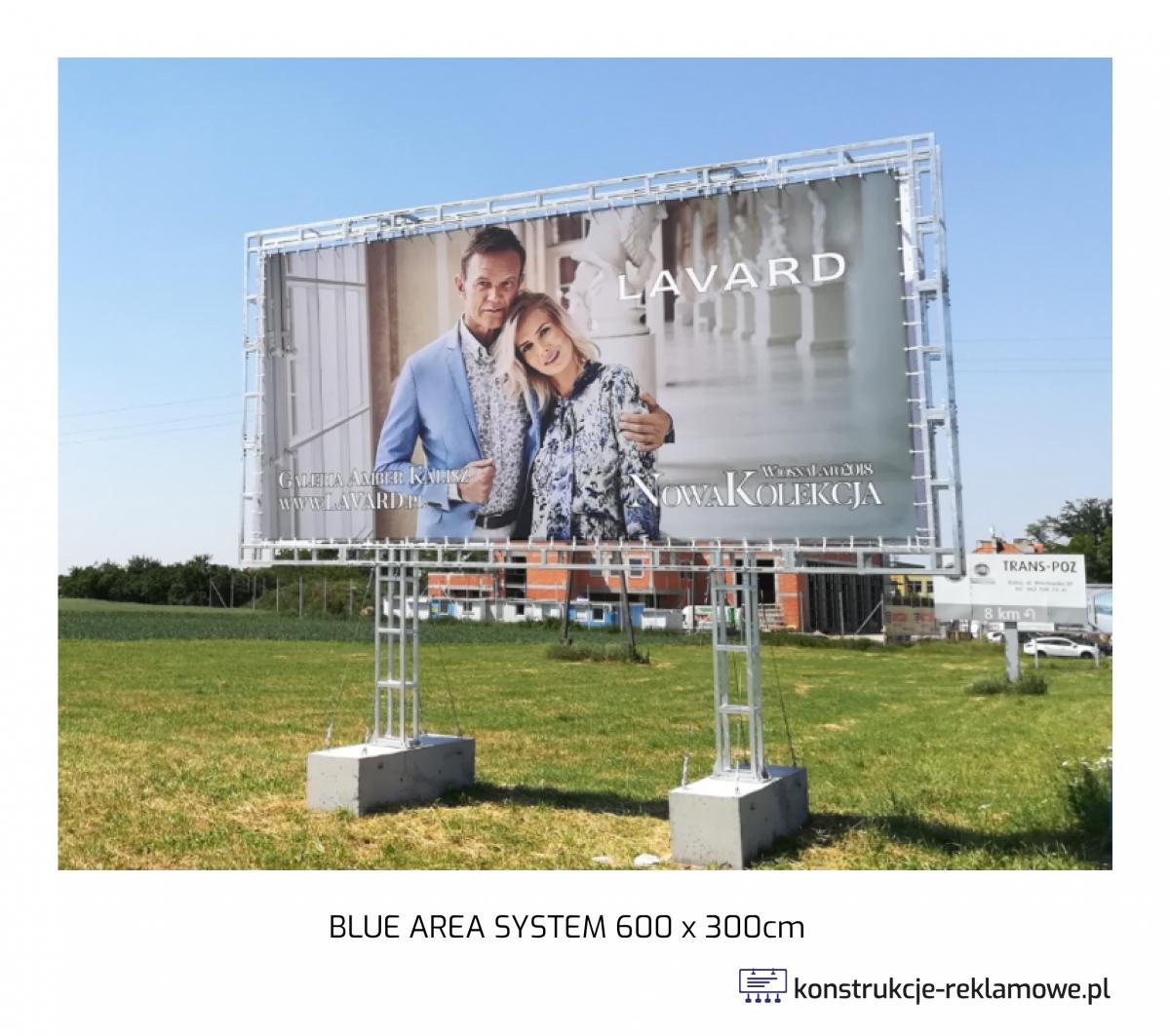 Blue Area System bilboard 600 x 300cm - konstrukcje-reklamowe.pl