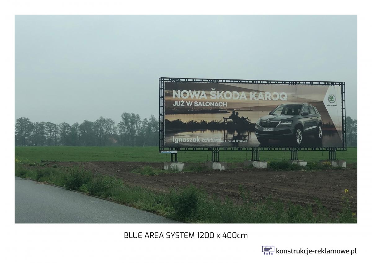 Blue Area System bilboard 1200 x 400cm - konstrukcje-reklamowe.pl