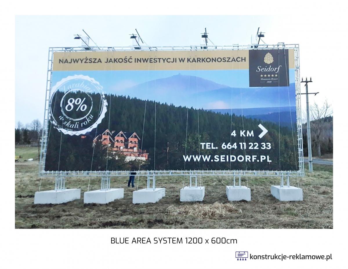 Blue Area System bilboard 1200 x 600cm - konstrukcje-reklamowe.pl