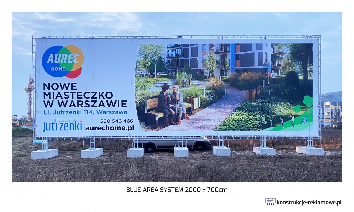 Blue Area System bilboard 2000 x 700cm - konstrukcje-reklamowe.pl