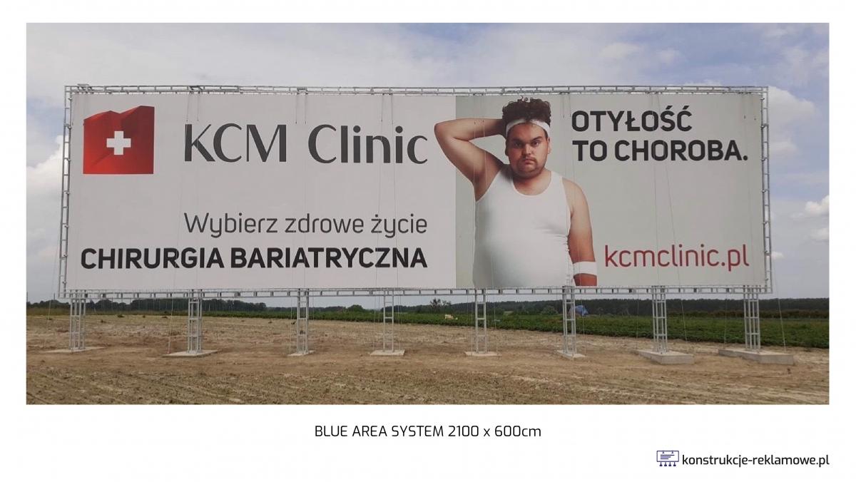 Blue Area System bilboard 2100 x 600cm - konstrukcje-reklamowe.pl