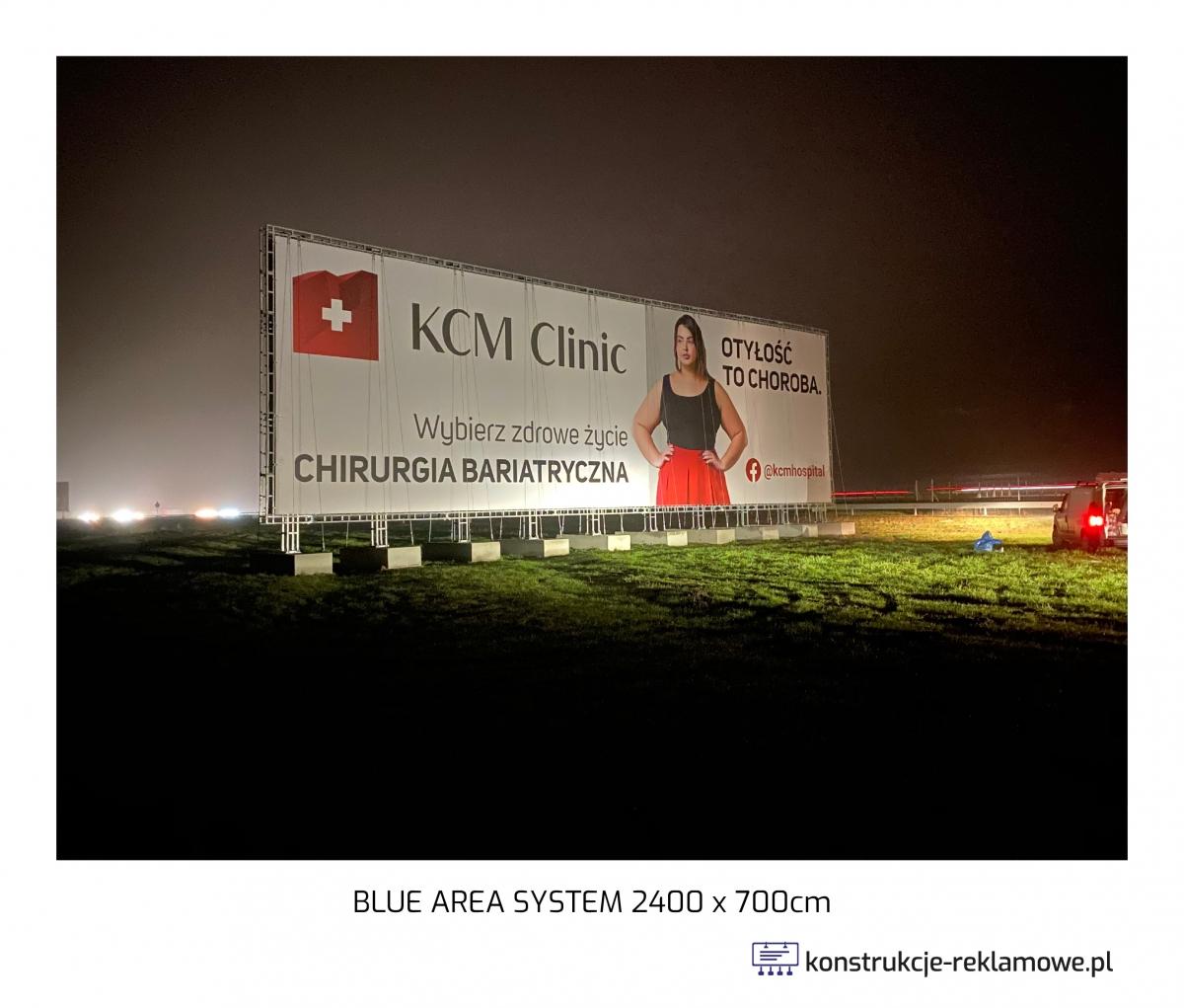 Blue Area System bilboard 2400 x 700cm - konstrukcje-reklamowe.pl