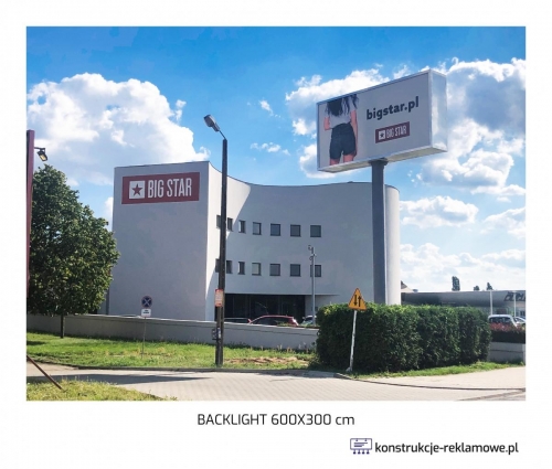 Backlight 600 x 300cm - konstrukcje-reklamowe.pl